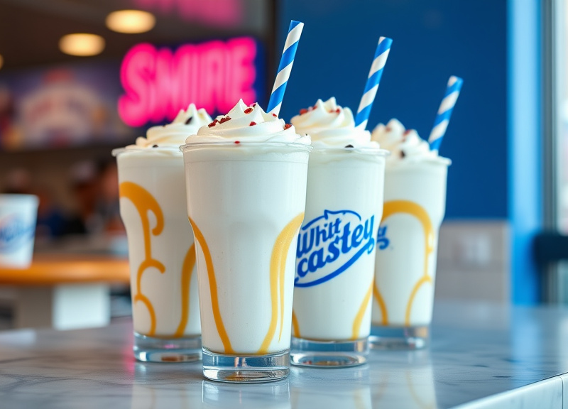 Are milkshakes available year-round at White Castle?
