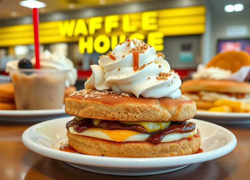 Can I order a half portion of desserts at Waffle House?