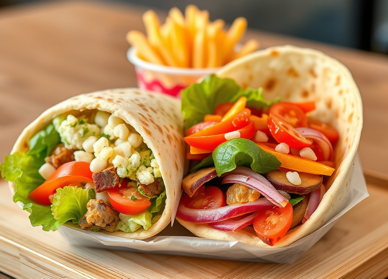 Family Salads and Wraps